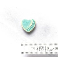 10 kleine Kühlschrankmagnete Herz Keramik...