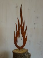 Rost Flamme Metall Kerze Advent Weihnachten Garten Dekoration Edelrost 3 Größen