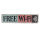 Blechschild Free Wi-Fi Here Shabby Stil Türschild Vintage Dekoschild 40 x 10