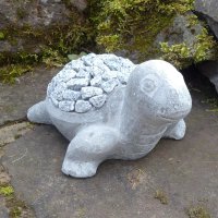 Schildkröte Stein Tierfigur Steinfigur Gartenfigur Gartendeko Dekofigur