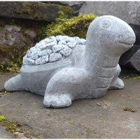 Schildkröte Stein Tierfigur Steinfigur Gartenfigur Gartendeko Dekofigur