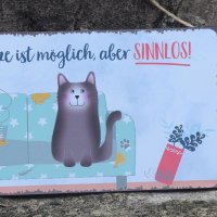 Metallschild Blechschild Ein Leben ohne Katze ist...