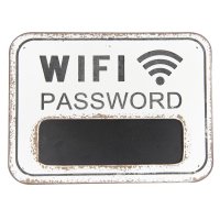 Wifi WLAN Password Schild Holzschild Wandschild...
