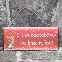 Metallschild Ein wunderschönes Weihnachtsfest...