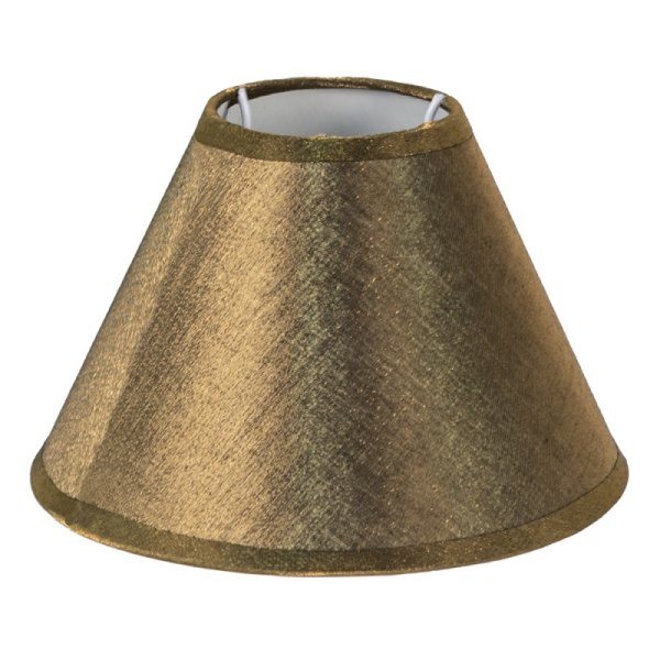 Clayre & Eef klassischer Lampenschirm gold glänzend 19 x 12 cm Stehlampe E 27