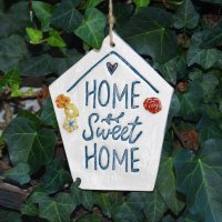 Keramikschild Home Sweet Home aus Keramik,...